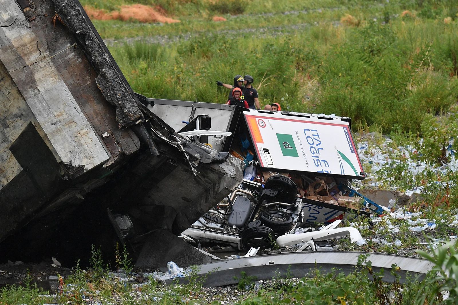 La tragecia de Génova, en imágenes