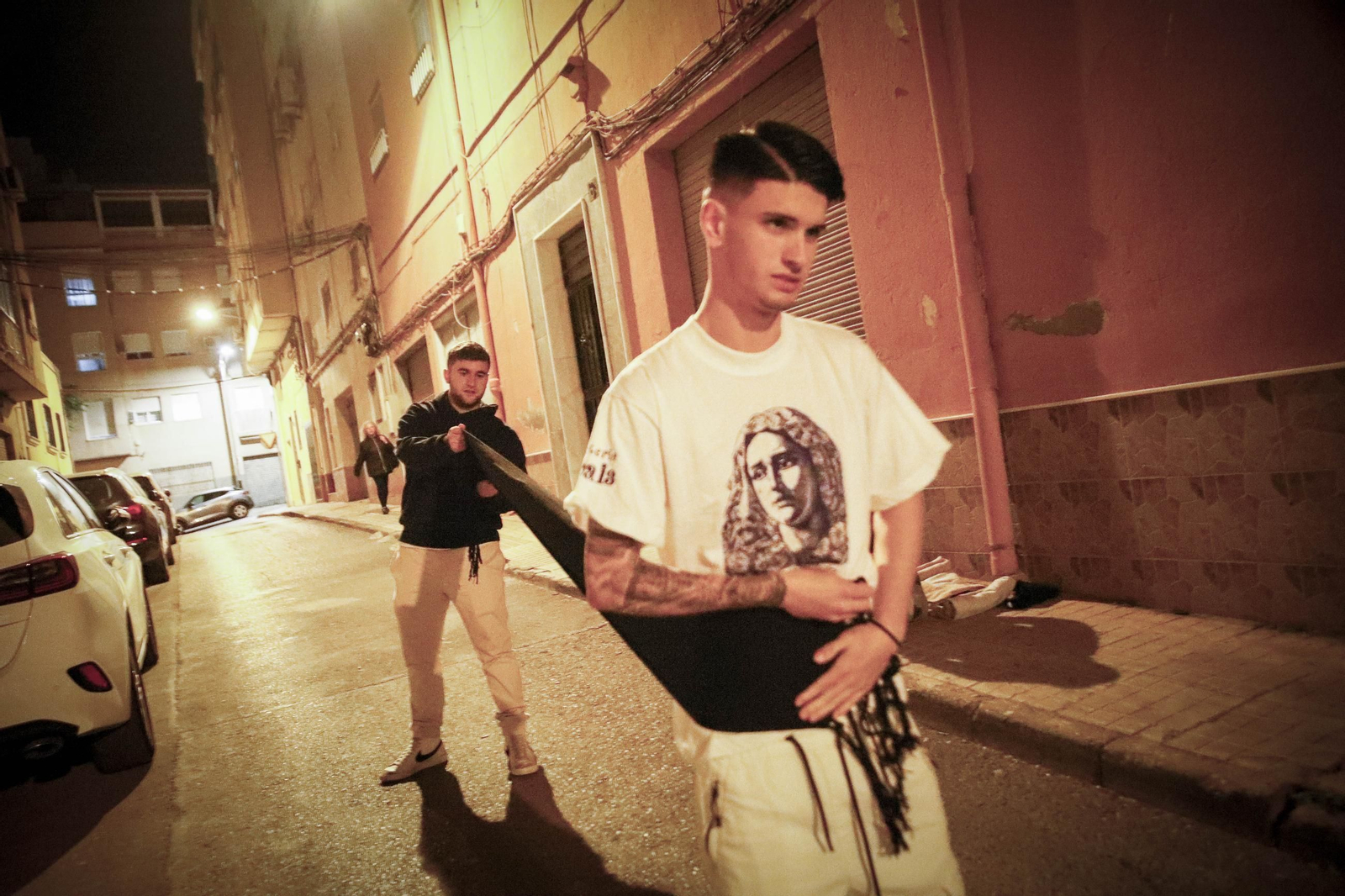 Ensayo de la hermandad de los Ángeles de la ciudad de Almería, en imágenes