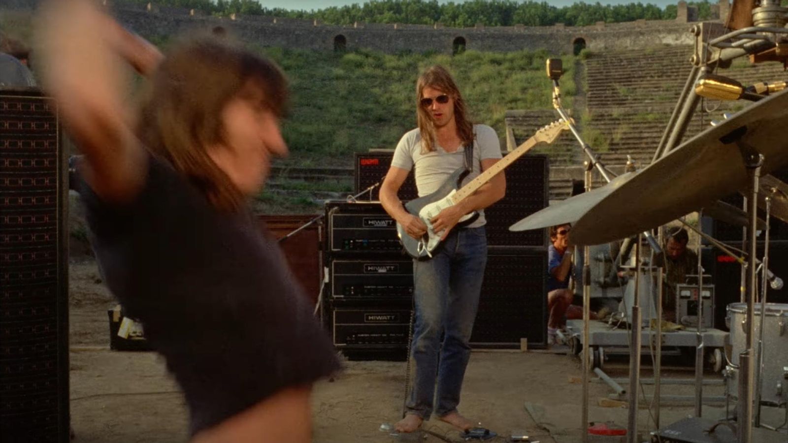 Una imagen del concierto de Pink Floyd en el anfiteatro de Pompeya.