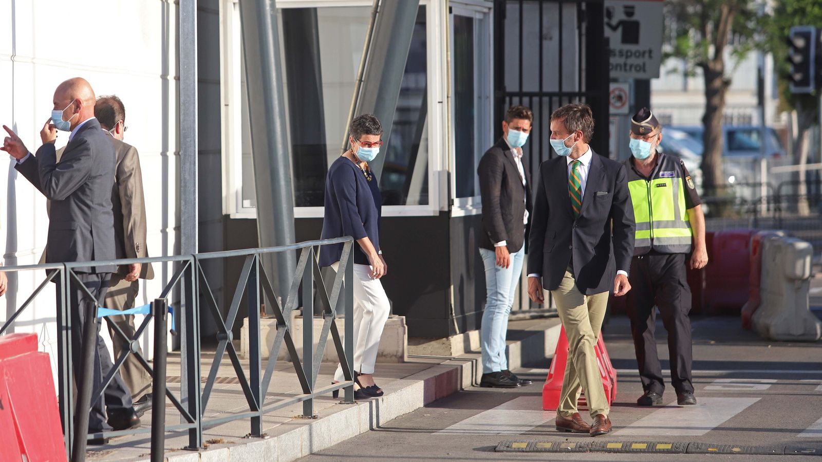 Visita de Arancha González Laya a La Línea y la Verja de Gibraltar