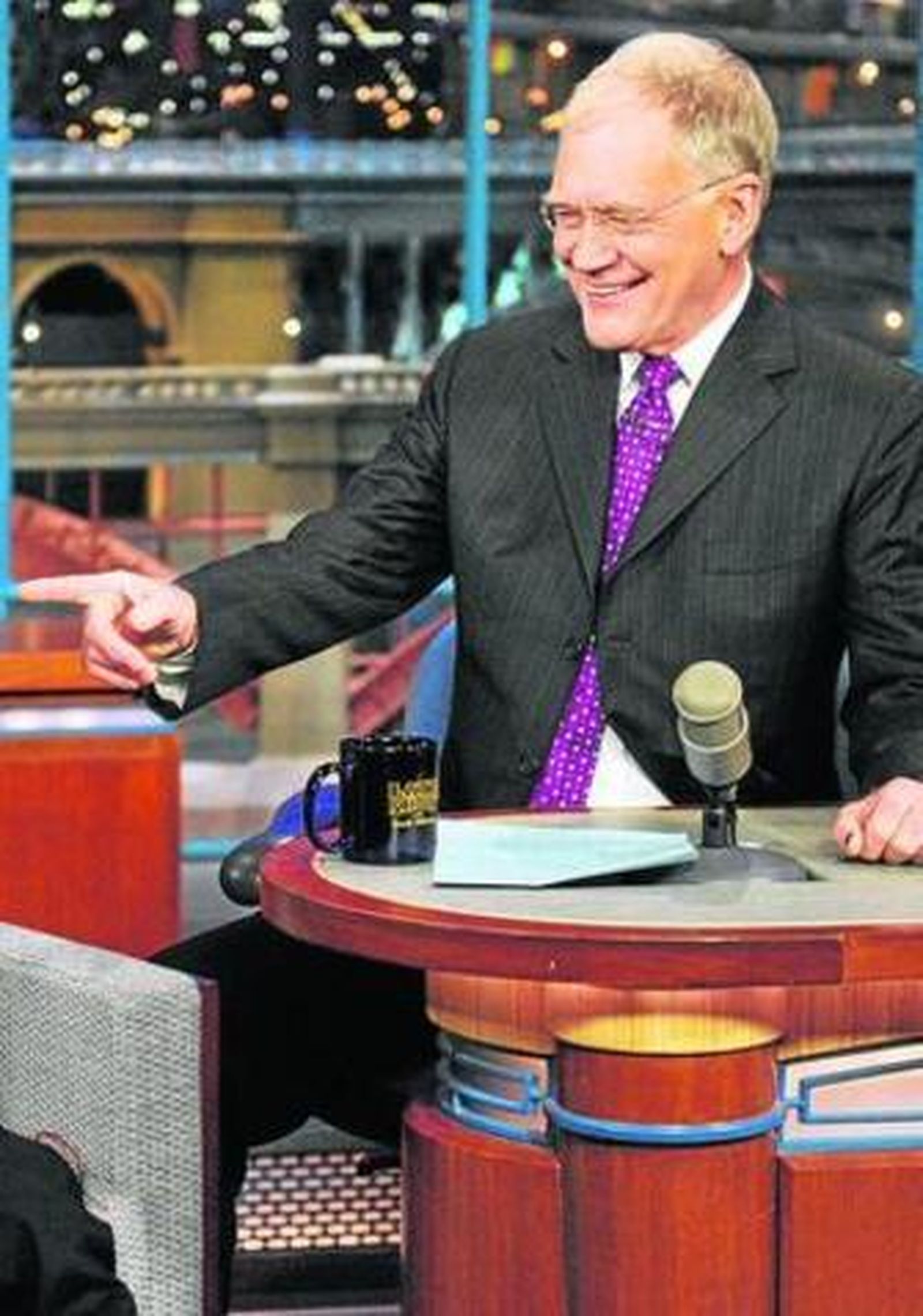 David Letterman, puro 'late-show', en un programa reciente.