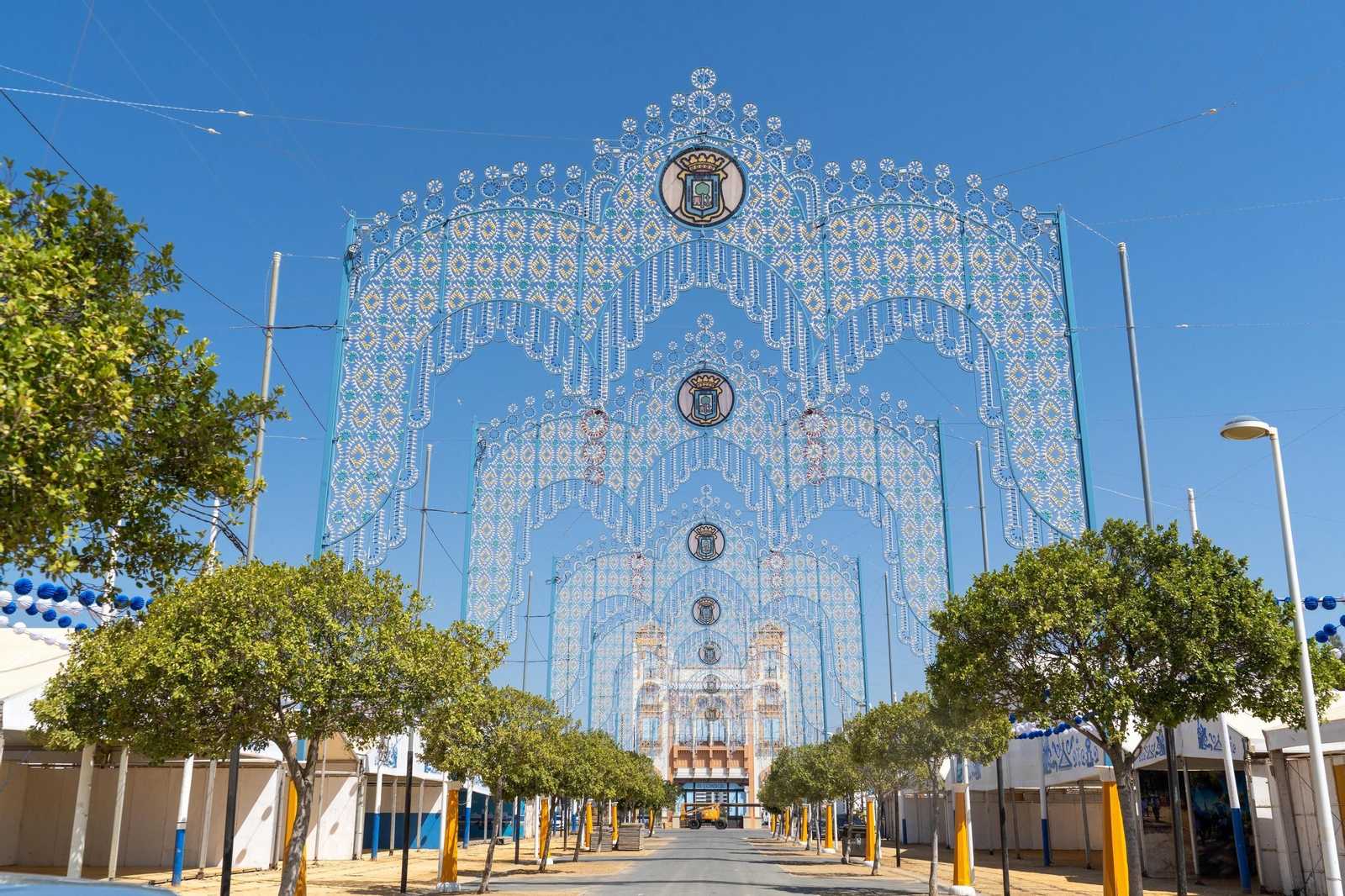 Imágenes de las Fiestas Colombinas días antes de su inauguración