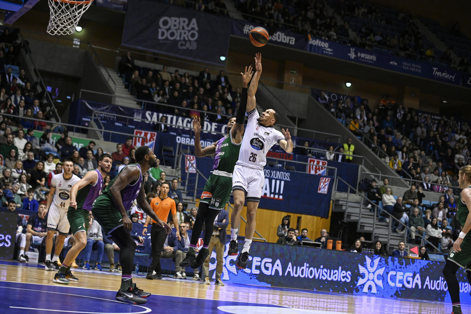El Obradoiro-Unicaja, en fotos
