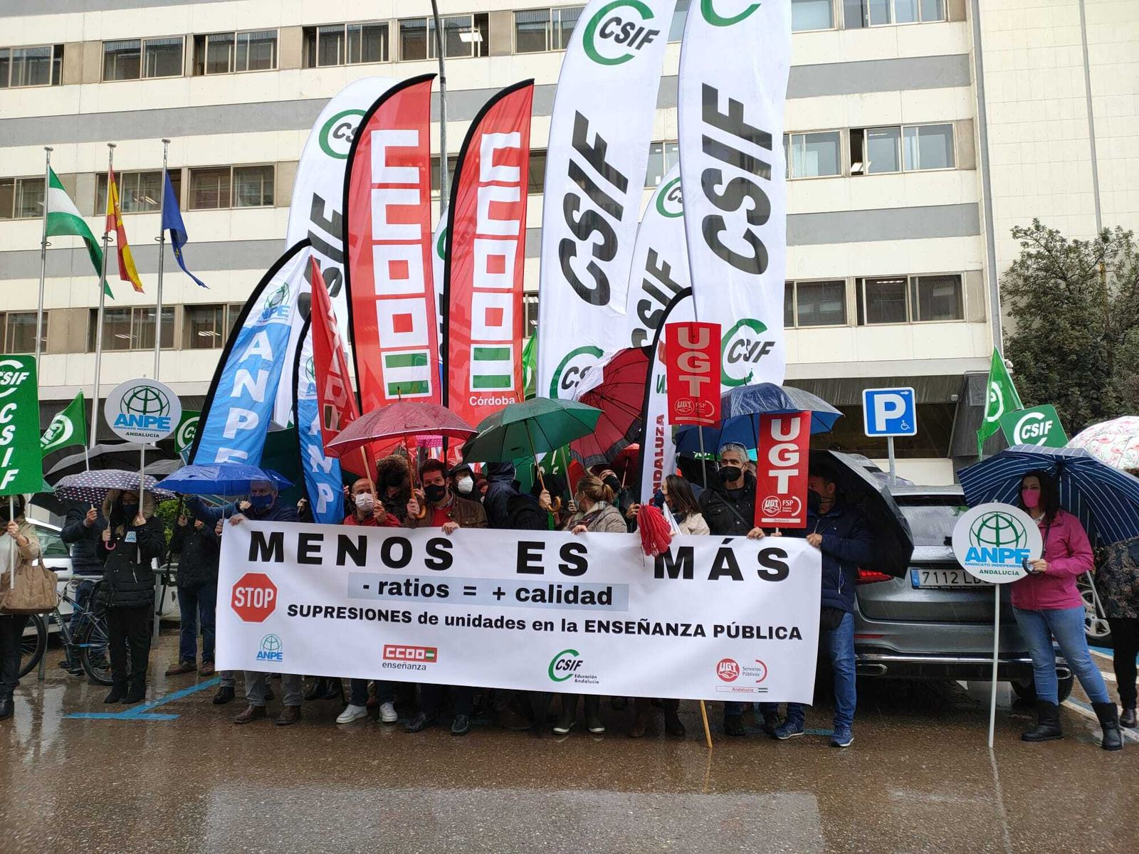 Un momento de la concentración.