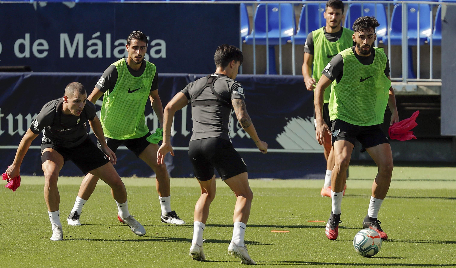 Una imagen del entrenamiento del Málaga CF este martes 19 de mayo Una imagen del entrenamiento del Málaga CF este martes 19 de mayo