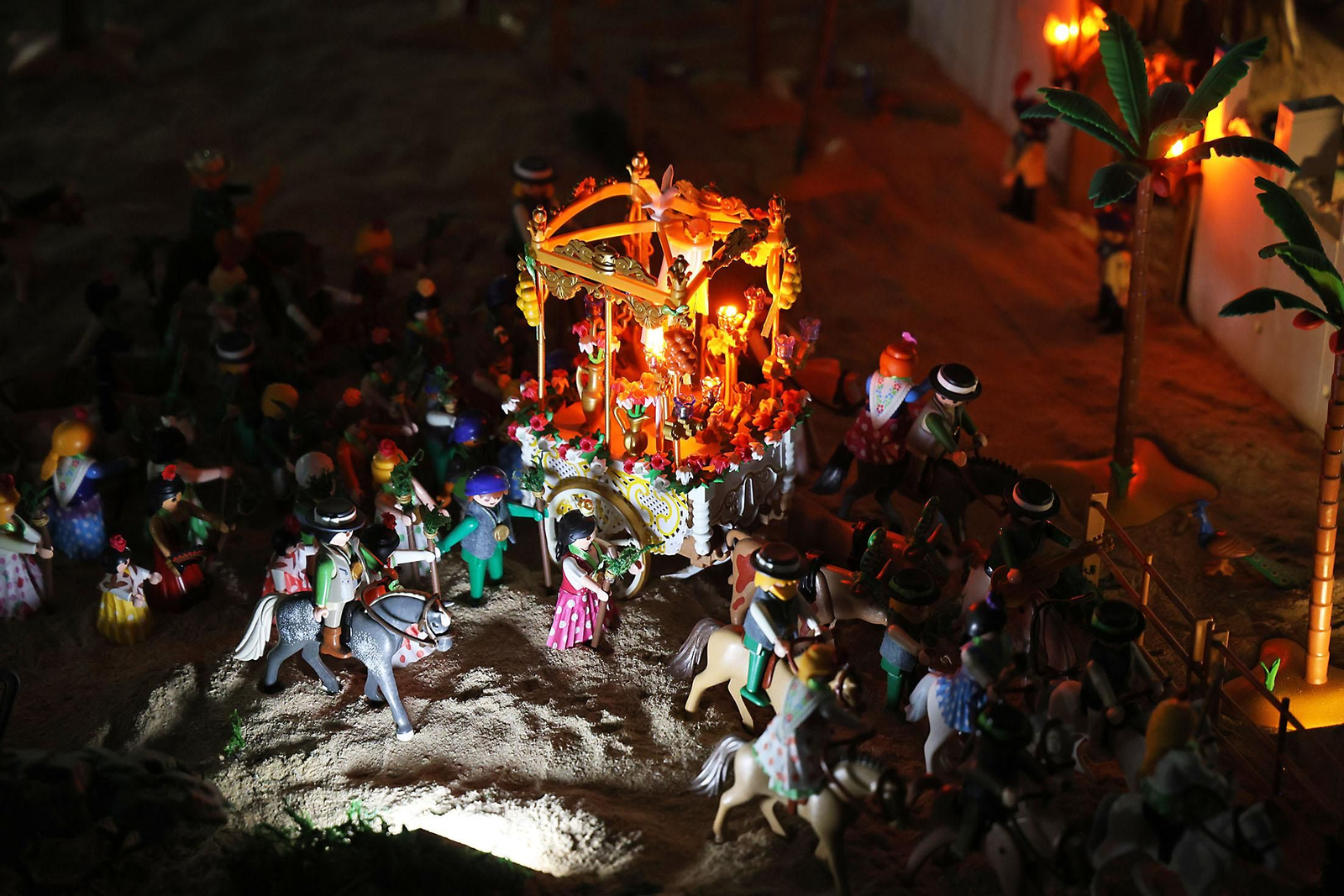 Imágenes del Belén de Playmobil más grande del mundo dedicado al Rocío