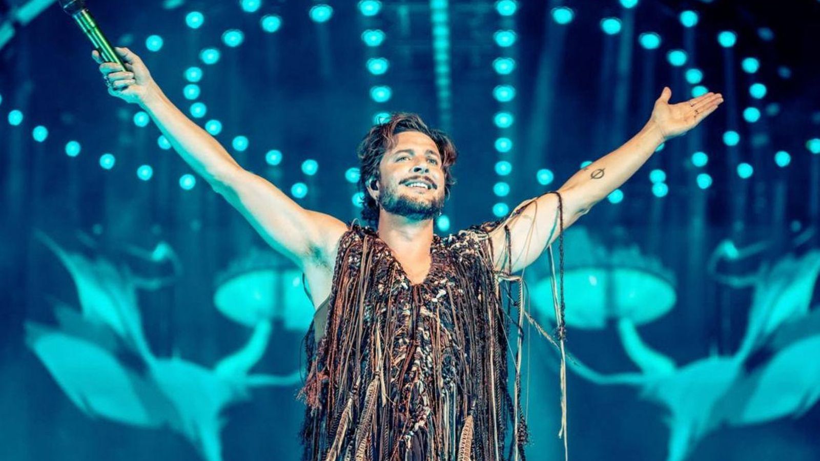 Manuel Carrasco en uno de sus conciertos.