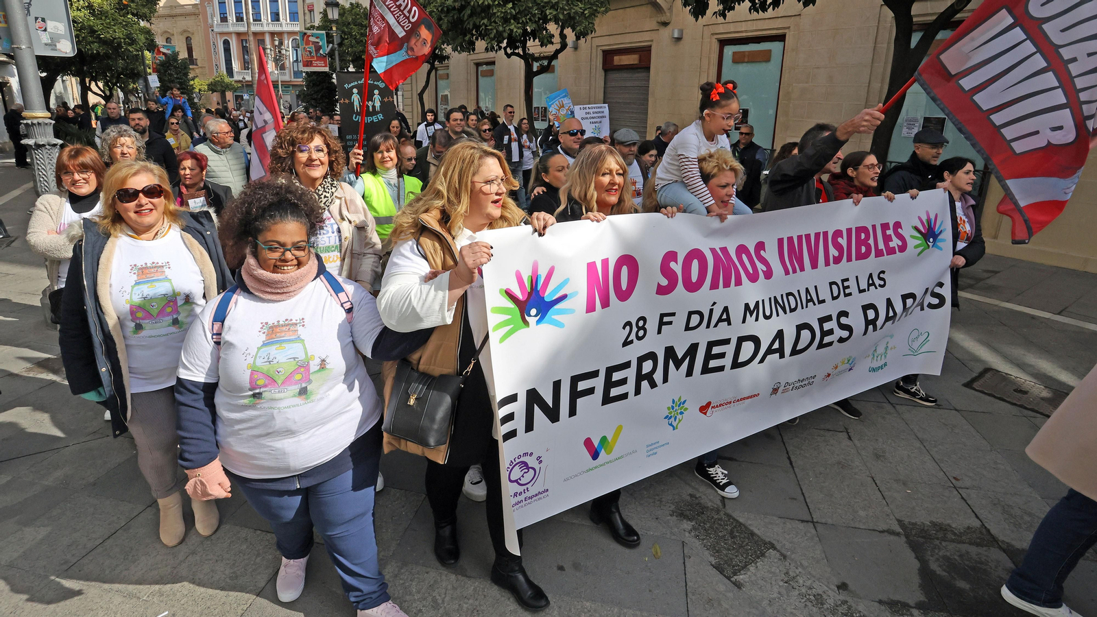 Marcha solidaria por el día de las enfermedades raras en Jerez
