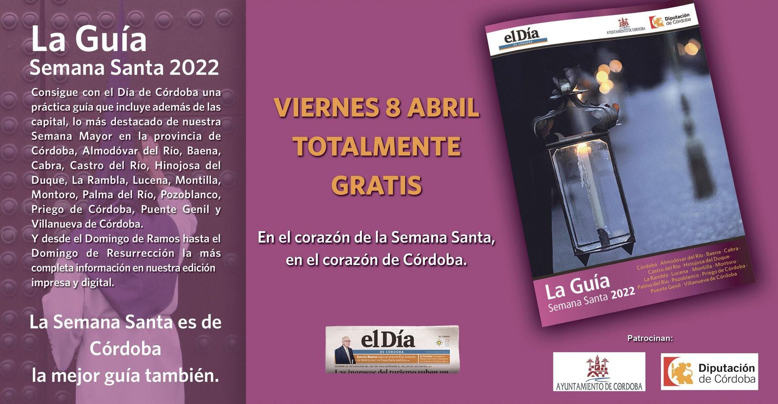 Anuncio de la guía de Semana Santa de Córdoba.