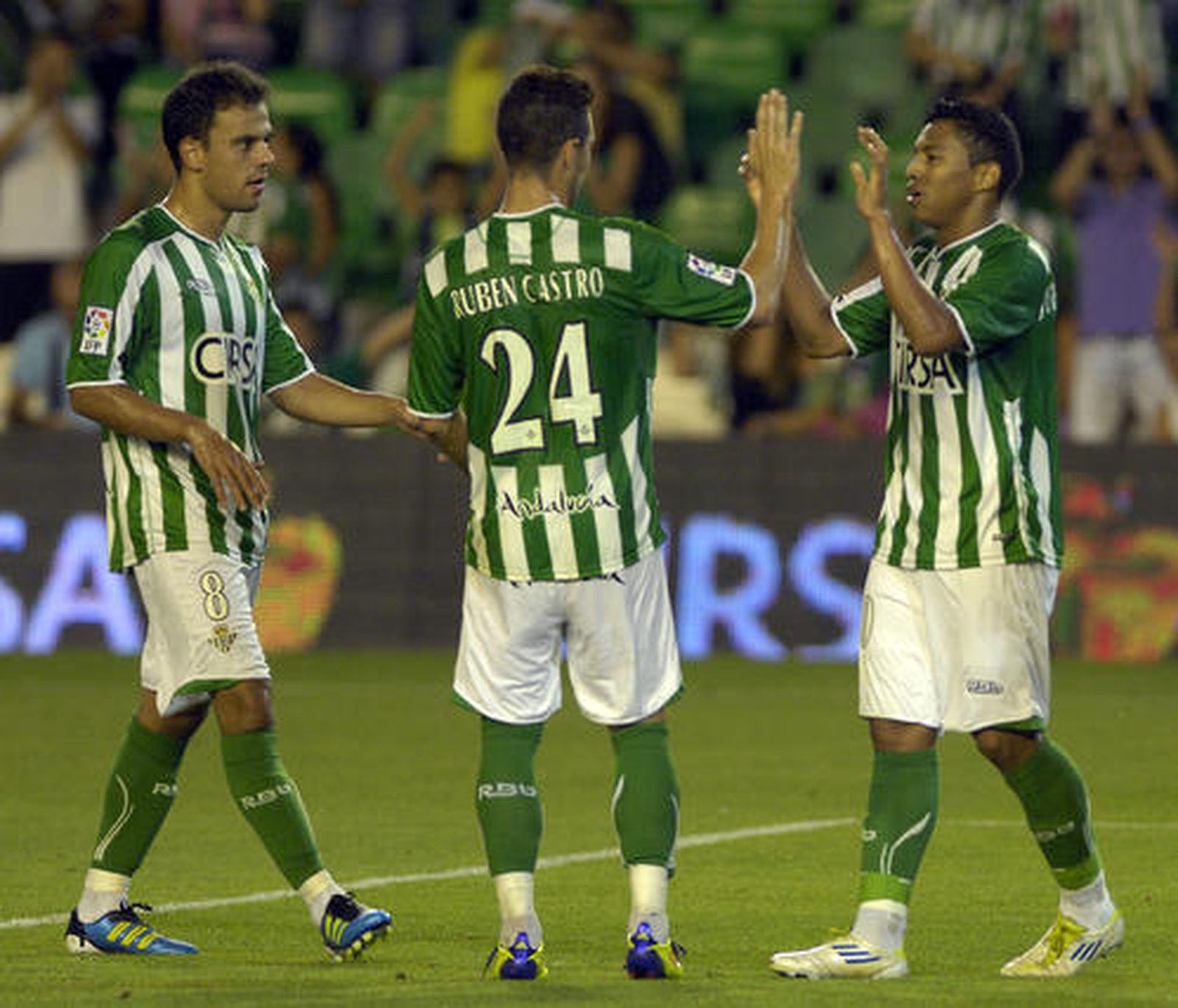 Imágenes del partido entre el Real Betis y el Portsmouth inglés.

Foto: Manuel Gómez