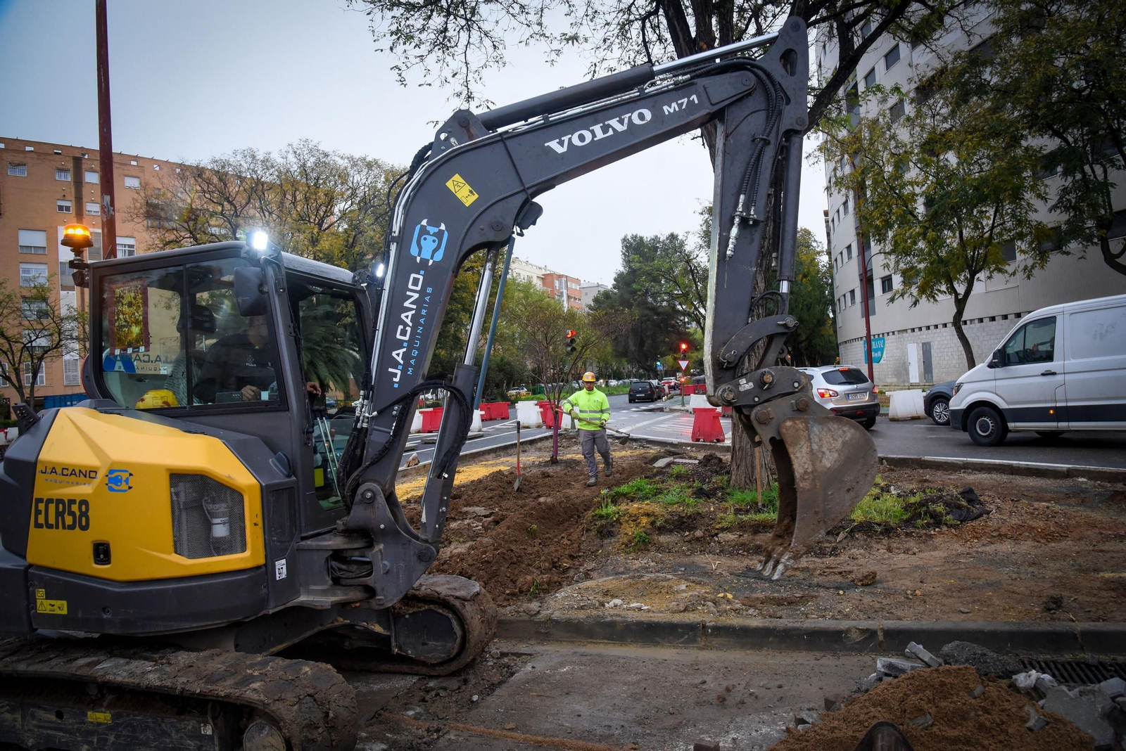 Las fotos de las obras de Tranvibús en Sevilla Este