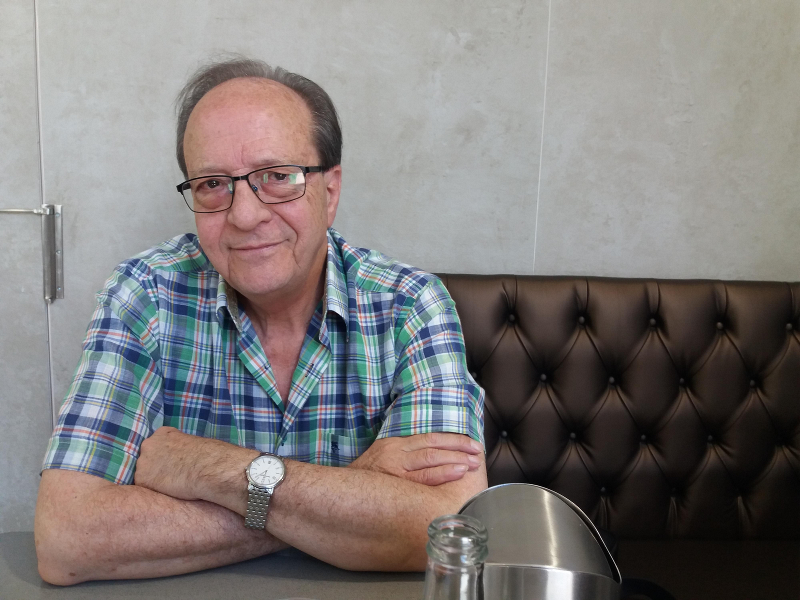Antonio Sánchez Trigueros, profesor antes de todo, durante el encuentro