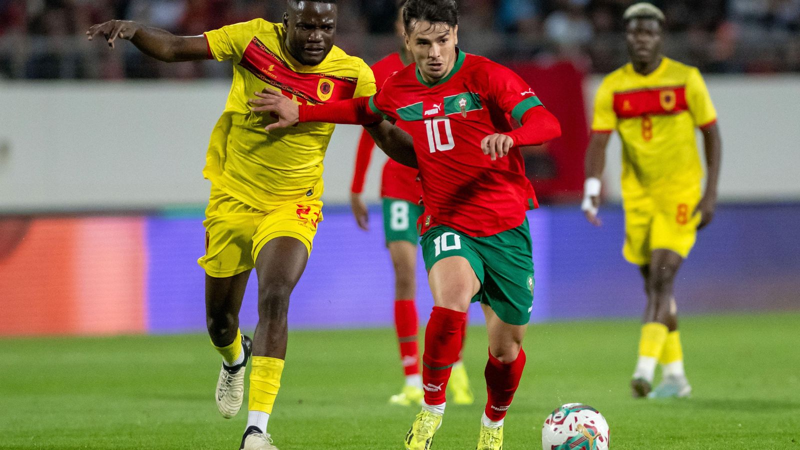 Brahim, en su debut con Marruecos.