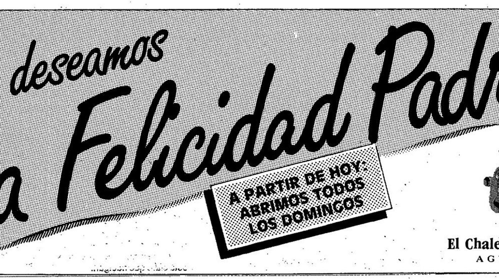 Anuncio día del Padre de El Chalet del Gourmet