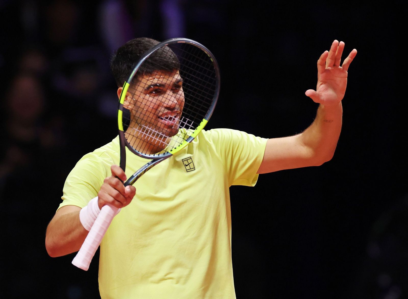 Las fotos de la exhibición entre Alcaraz y Sinner