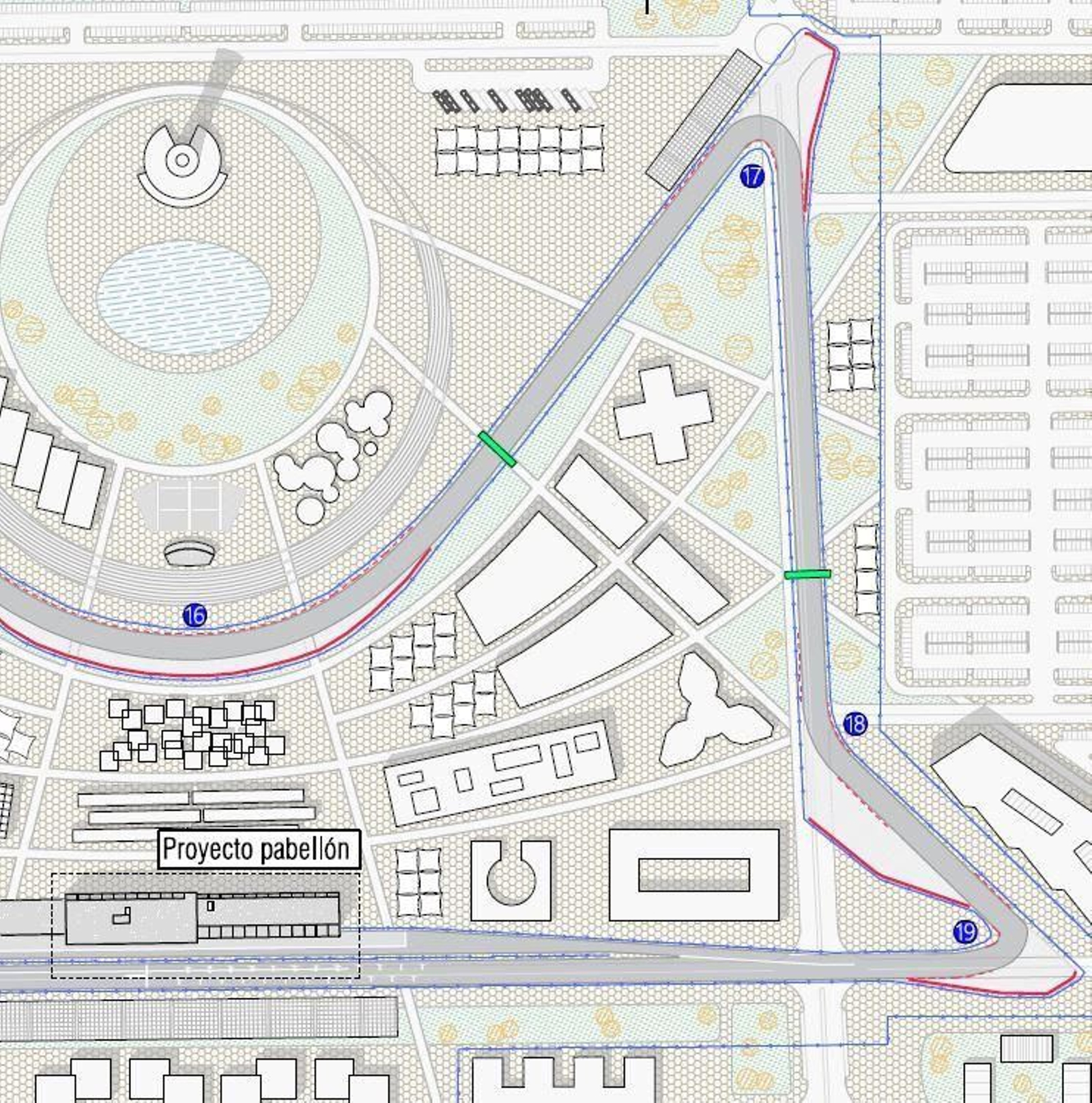 Plano parcial del circuito