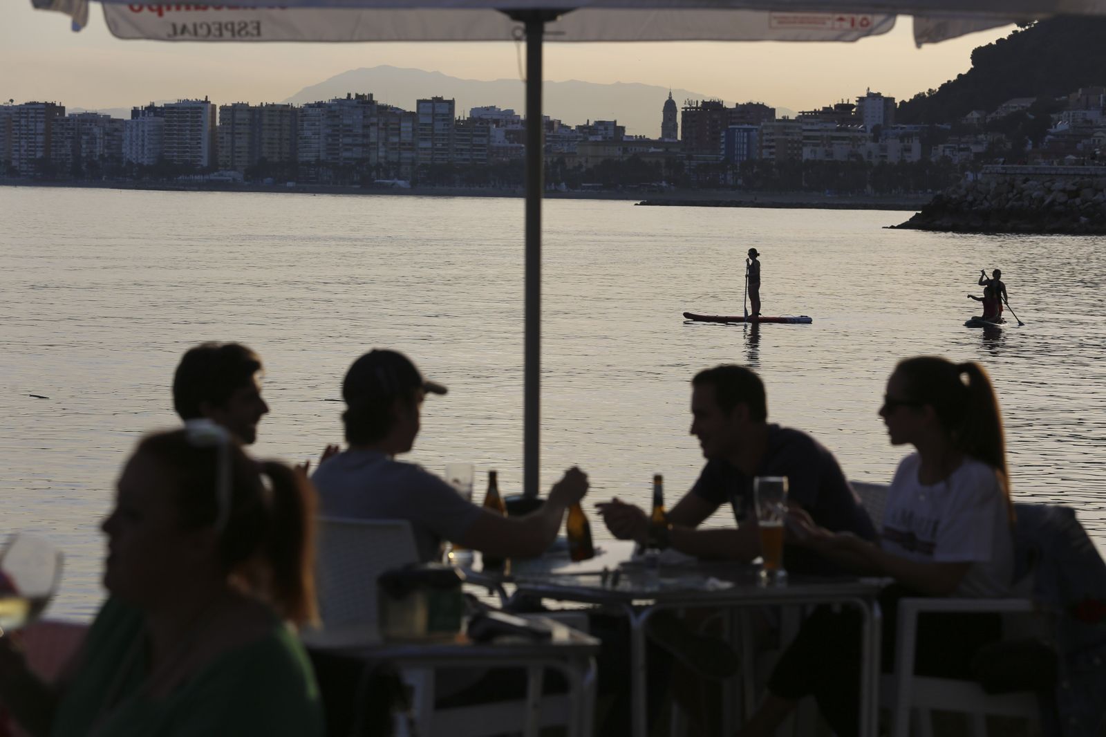 Las mejores vistas de la bahía, desde el balneario de los Baños del Carmen, en Málaga