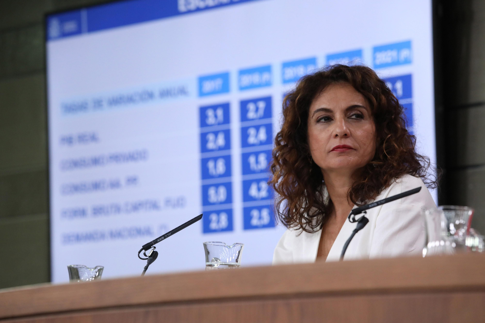 María Jesús Montero, en la rueda de prensa tras el Consejo de Ministros.