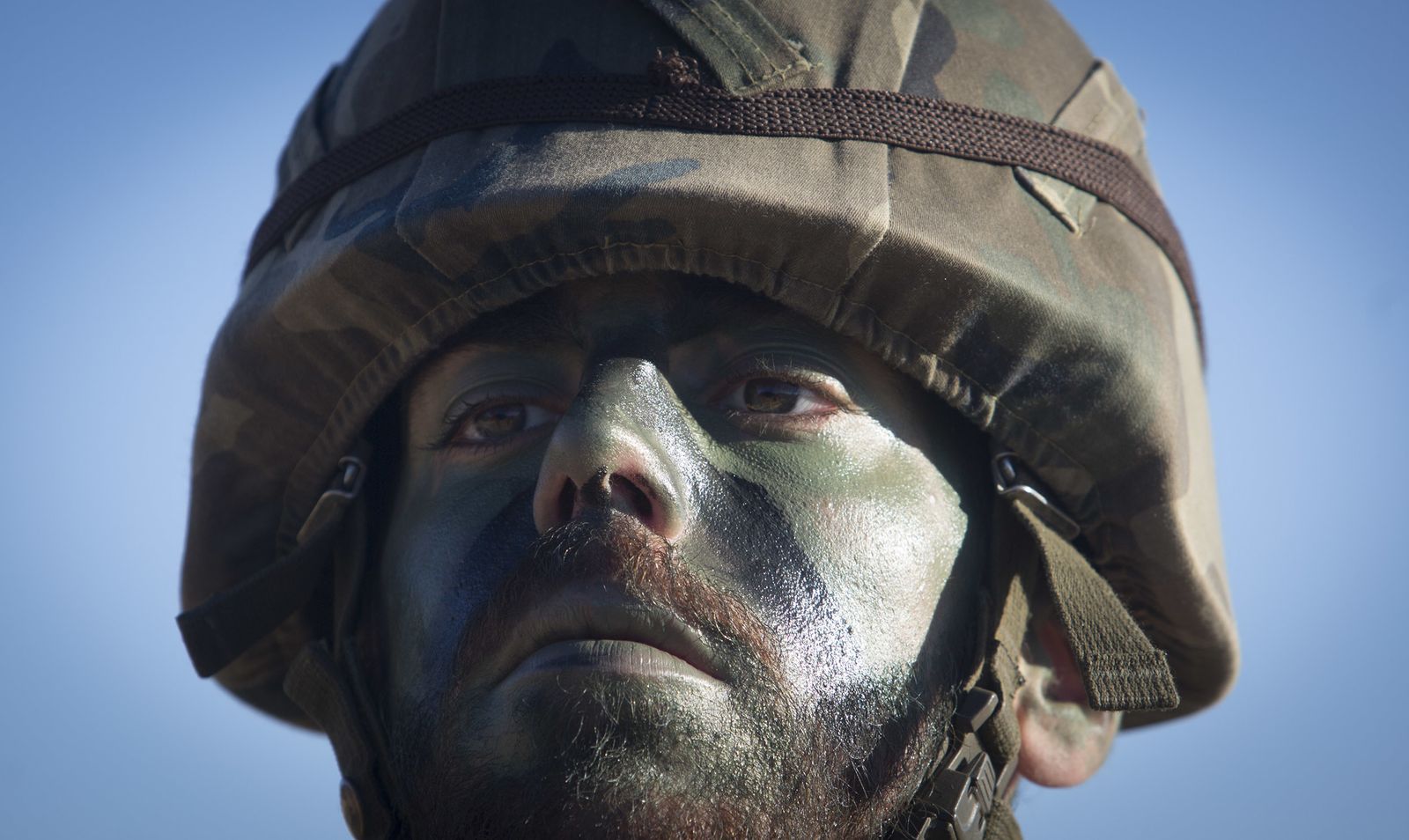 Maniobras del Ejército con destino a Letonia en Cerro Muriano