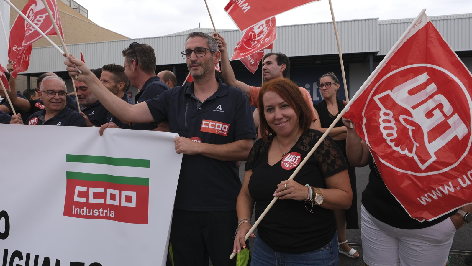 Los trabajadores de ITV-VEIASA de huelga general, en imágenes