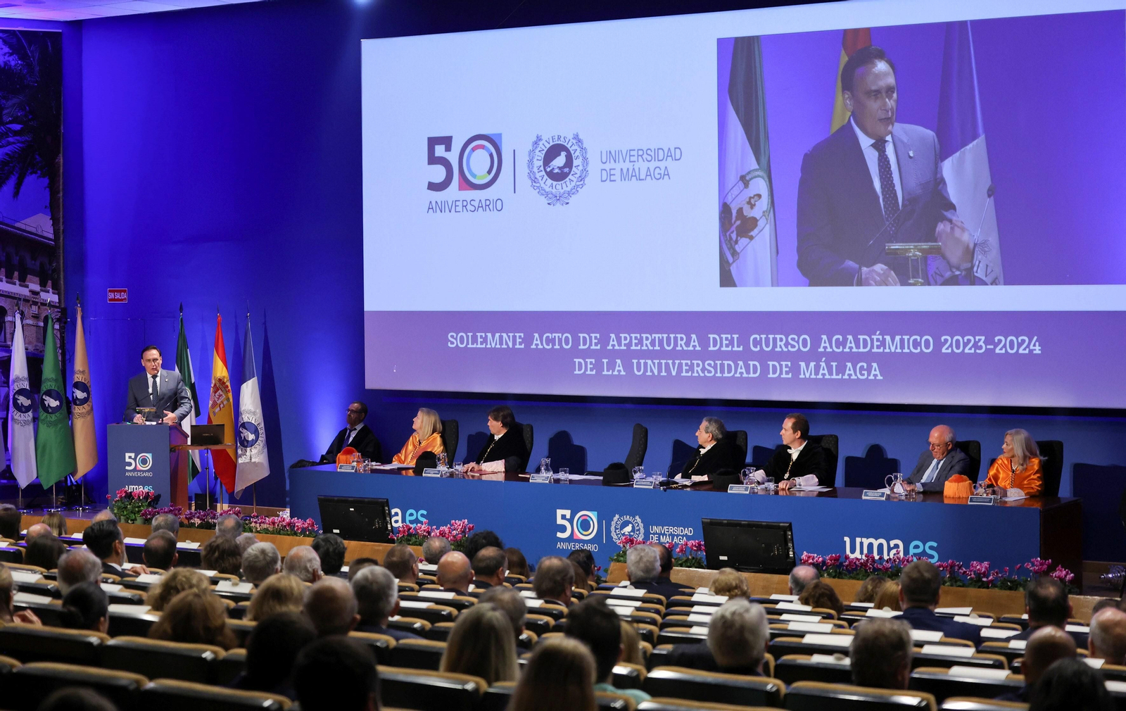 Apertura oficial del curso en la Universidad de Málaga en imágenes