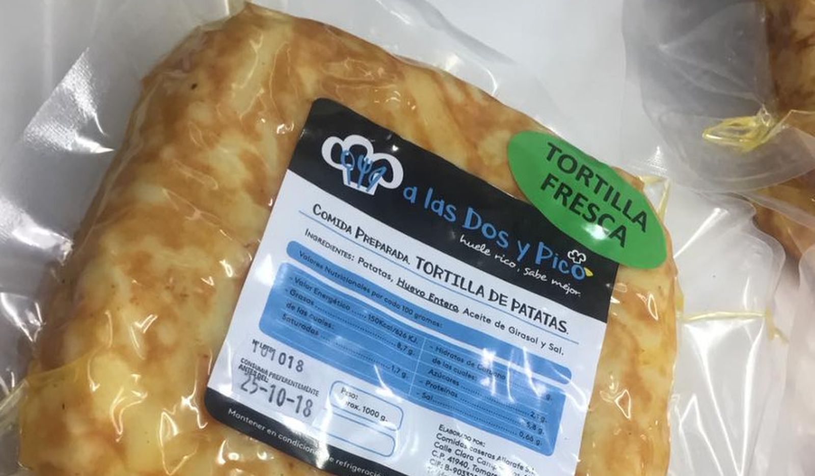 Así son las tortillas al vacío de A las dos y pico