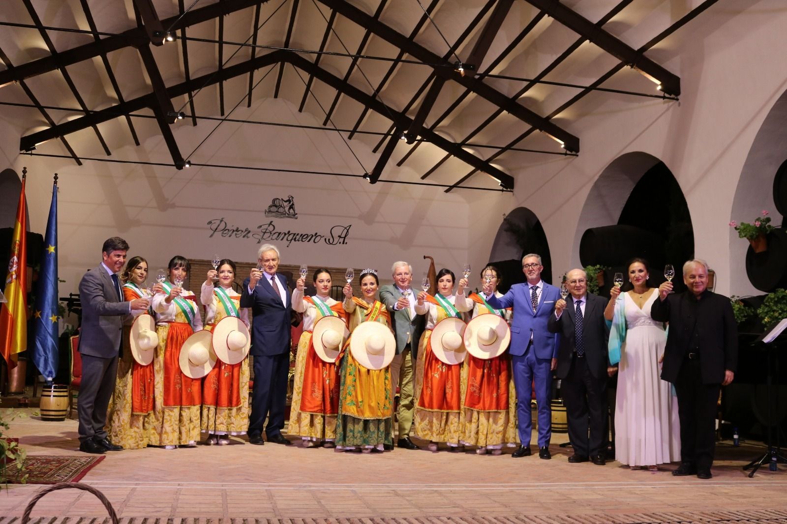 Un momento del acto celebrado en Bodegas Pérez Barquero