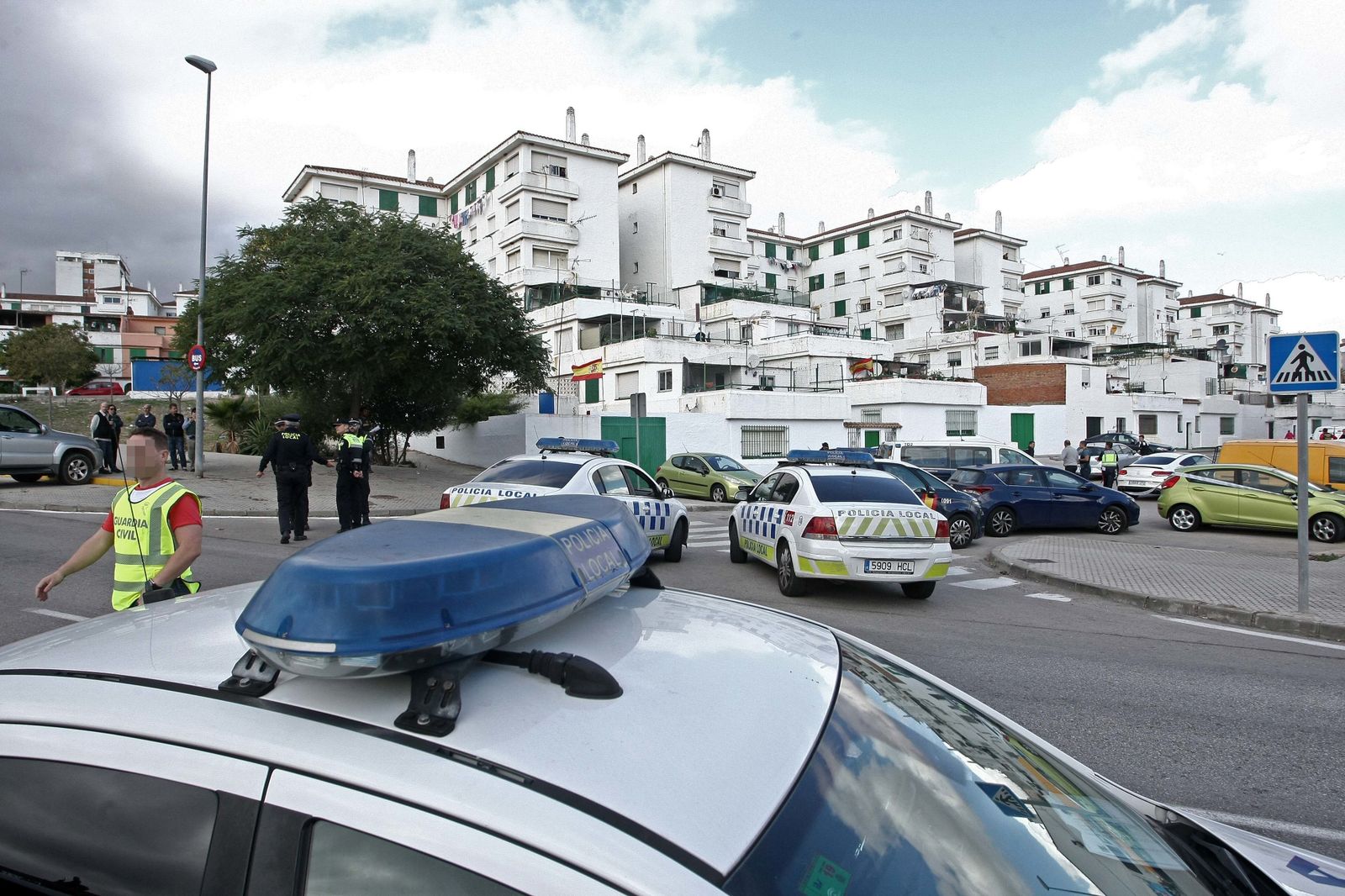 Operación antidroga en la barriada de El Saladillo de Algeciras
