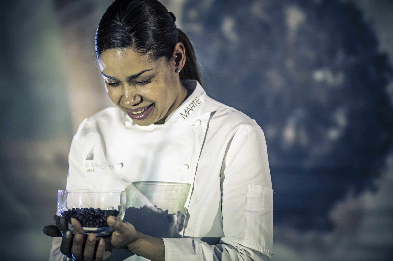 La cocinera María Marte.