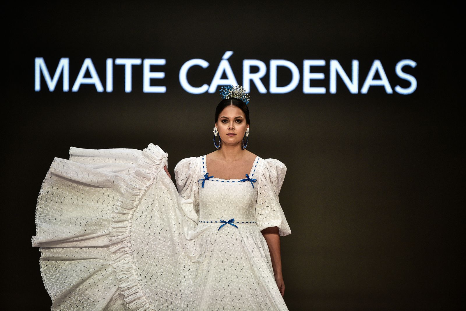 Imágenes de la inauguración de la Pasarela Flamenca en el patio del Ayuntamiento