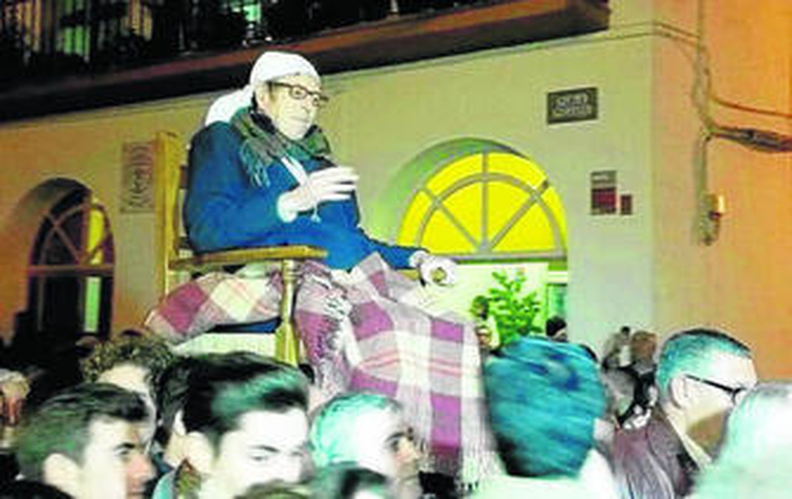 Manuel de Jesús Ledro León, de 79 años, protagonista del ritual del 'Viejo'.