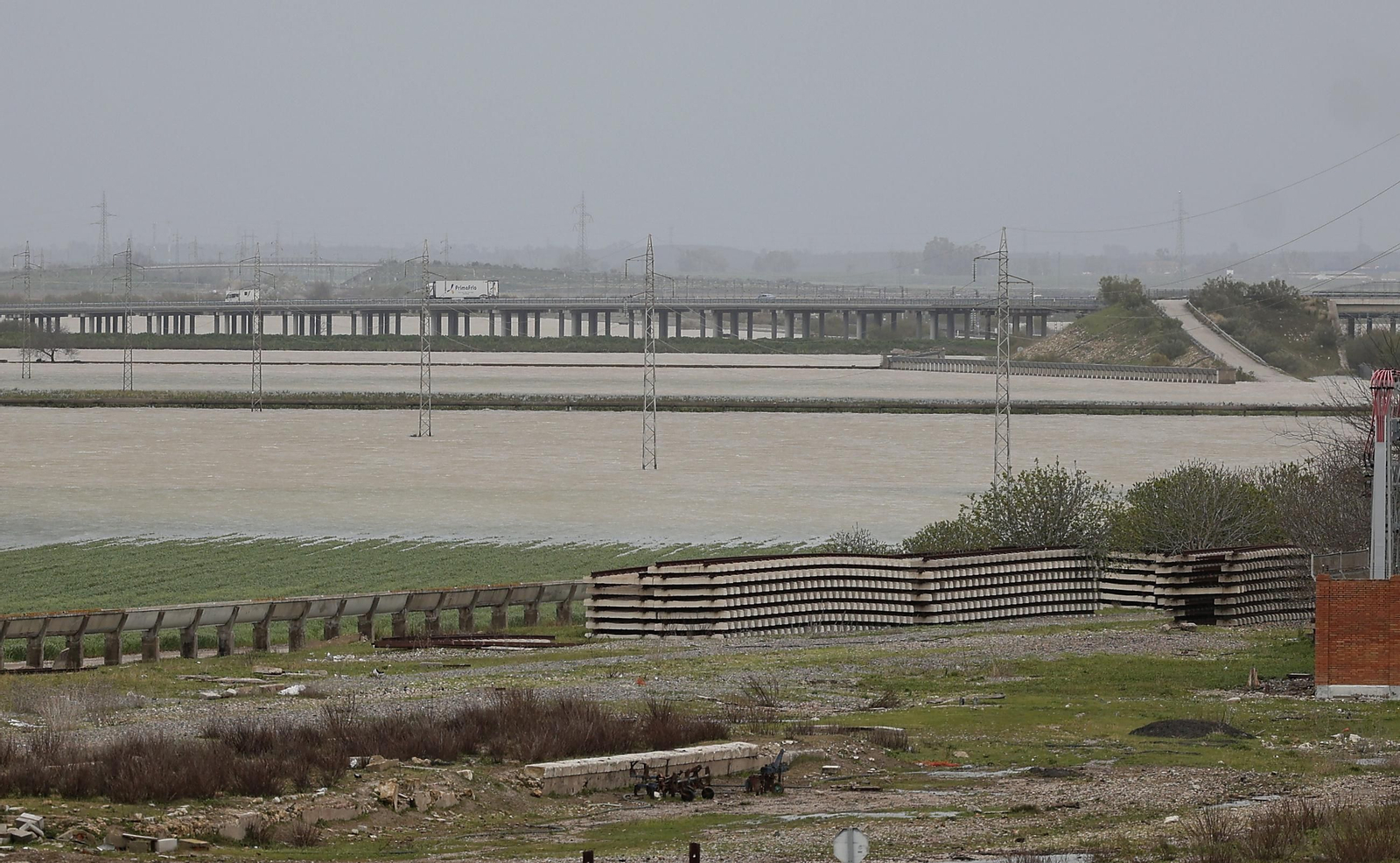 Las imágenes de las inundaciones en Los Palacios y las Cabezas de San Juan