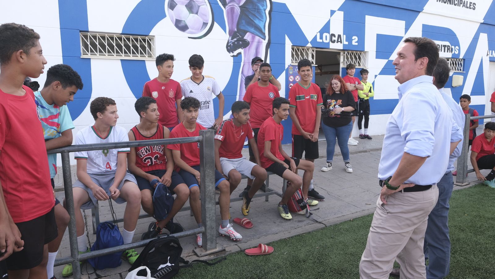 Imágenes de la inauguración de la remodelación del Campo de Fútbol de La Mojonera