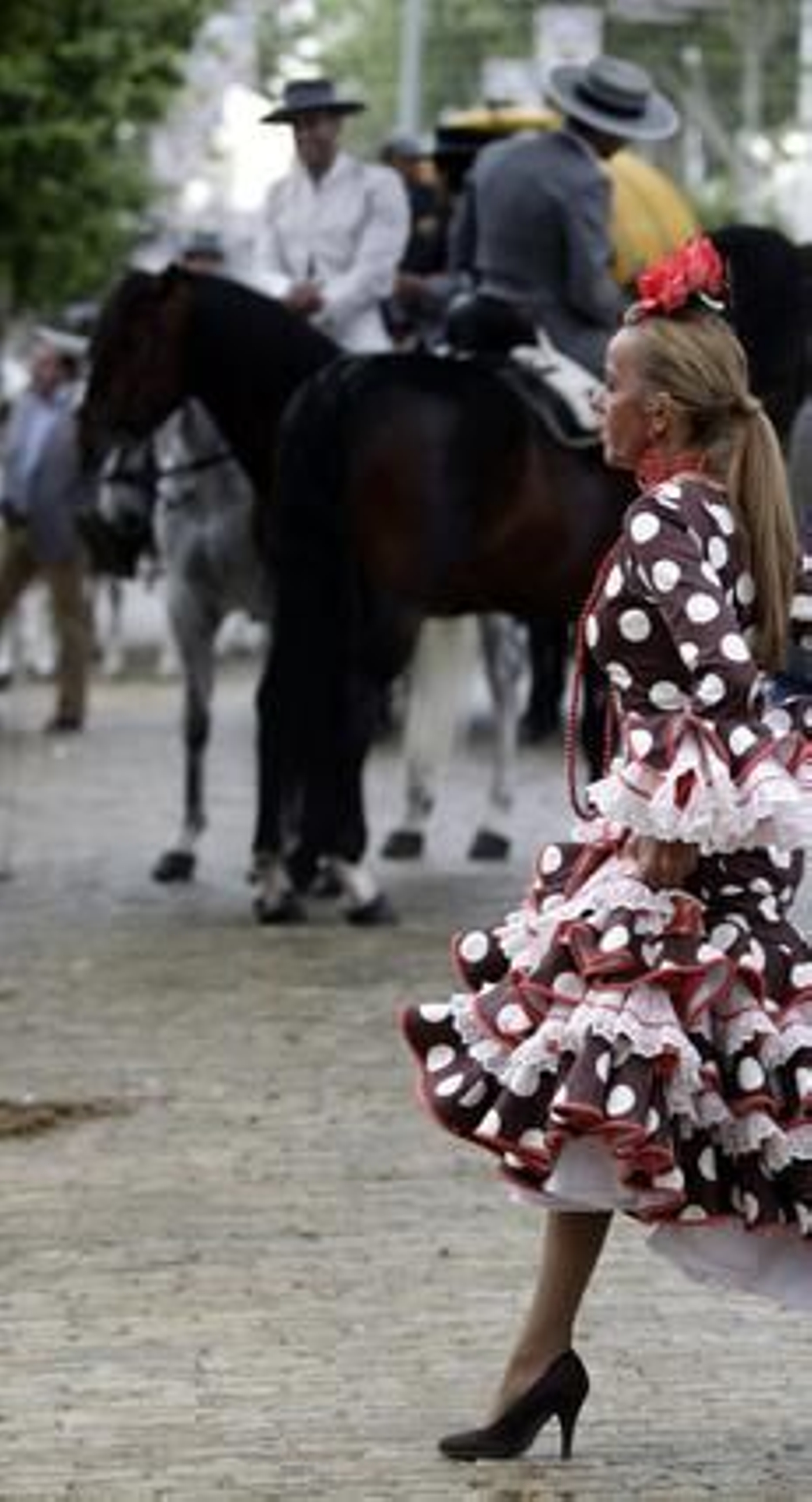 La lluvia no impidió la fiesta el Miércoles de Feria.

Foto: Antonio Pizarro