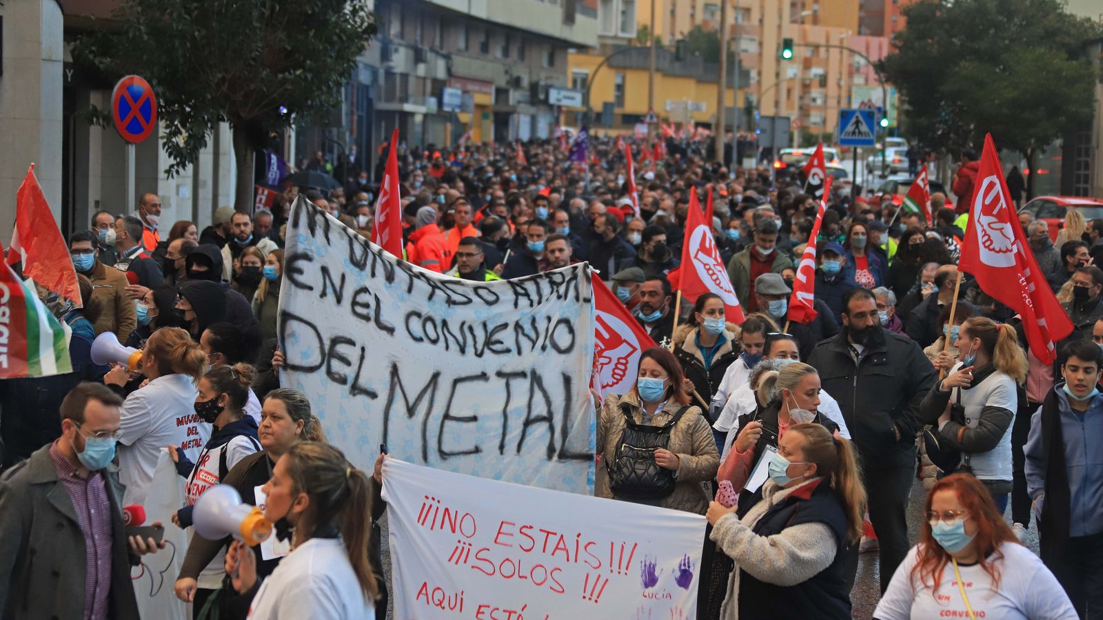 Fotos de la manifestación del metal en Algeciras