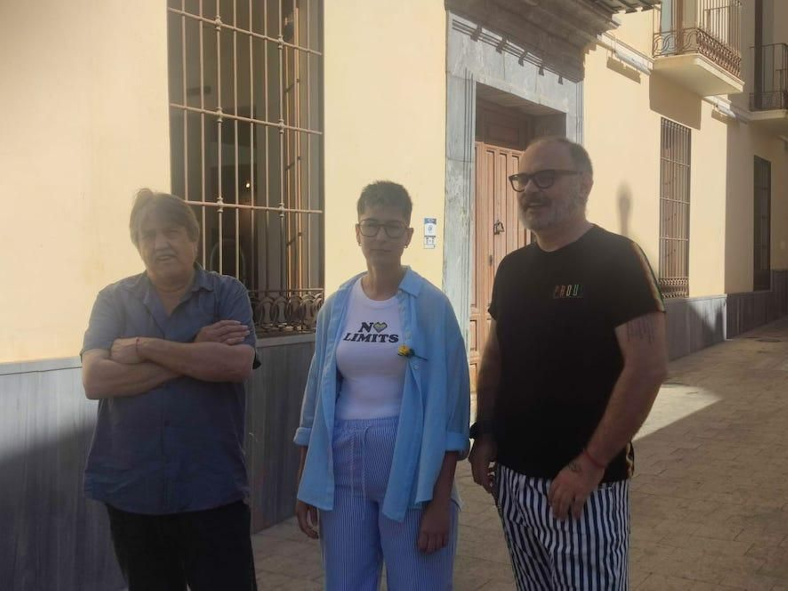 Antonio Bueno (dcha), Andrea Puentedura y Juan Antonio Soriano Alabarce