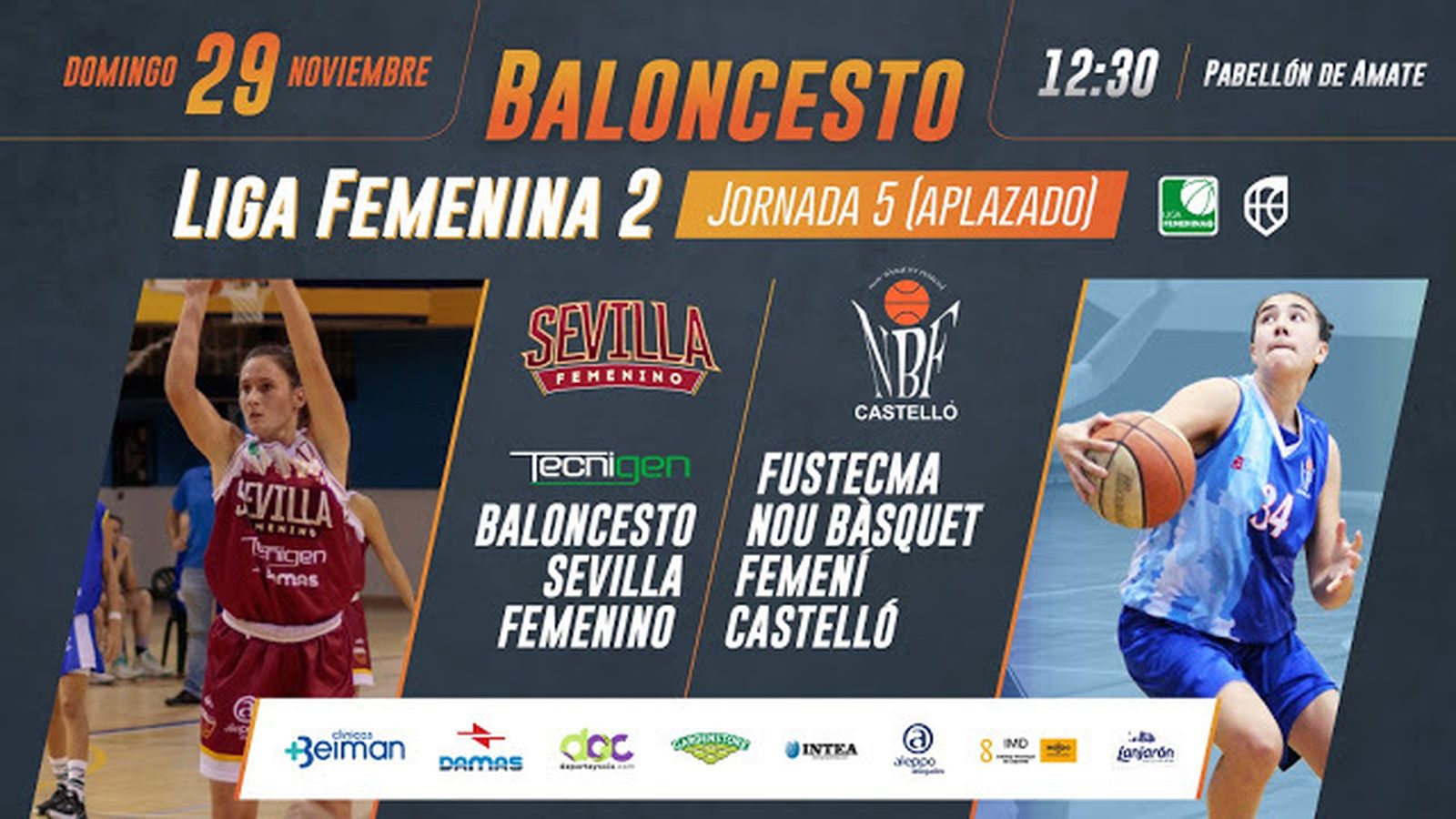 Cartel del encuentro de este domingo en Amate.