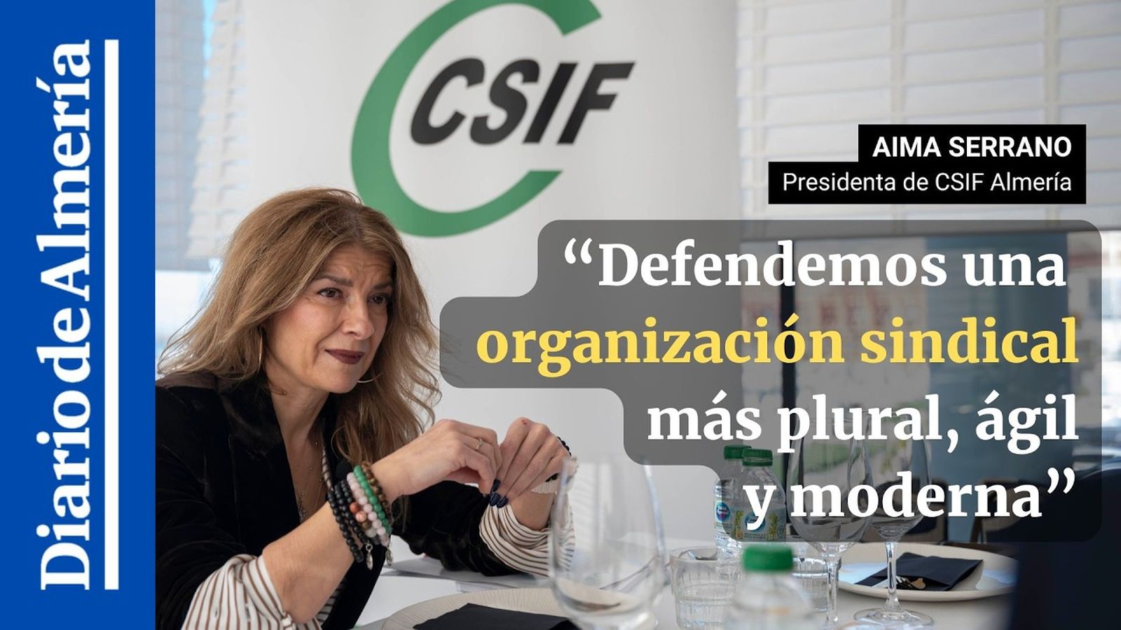 Entrevista a Aima Serrano, nueva presidenta de CSIF Almería