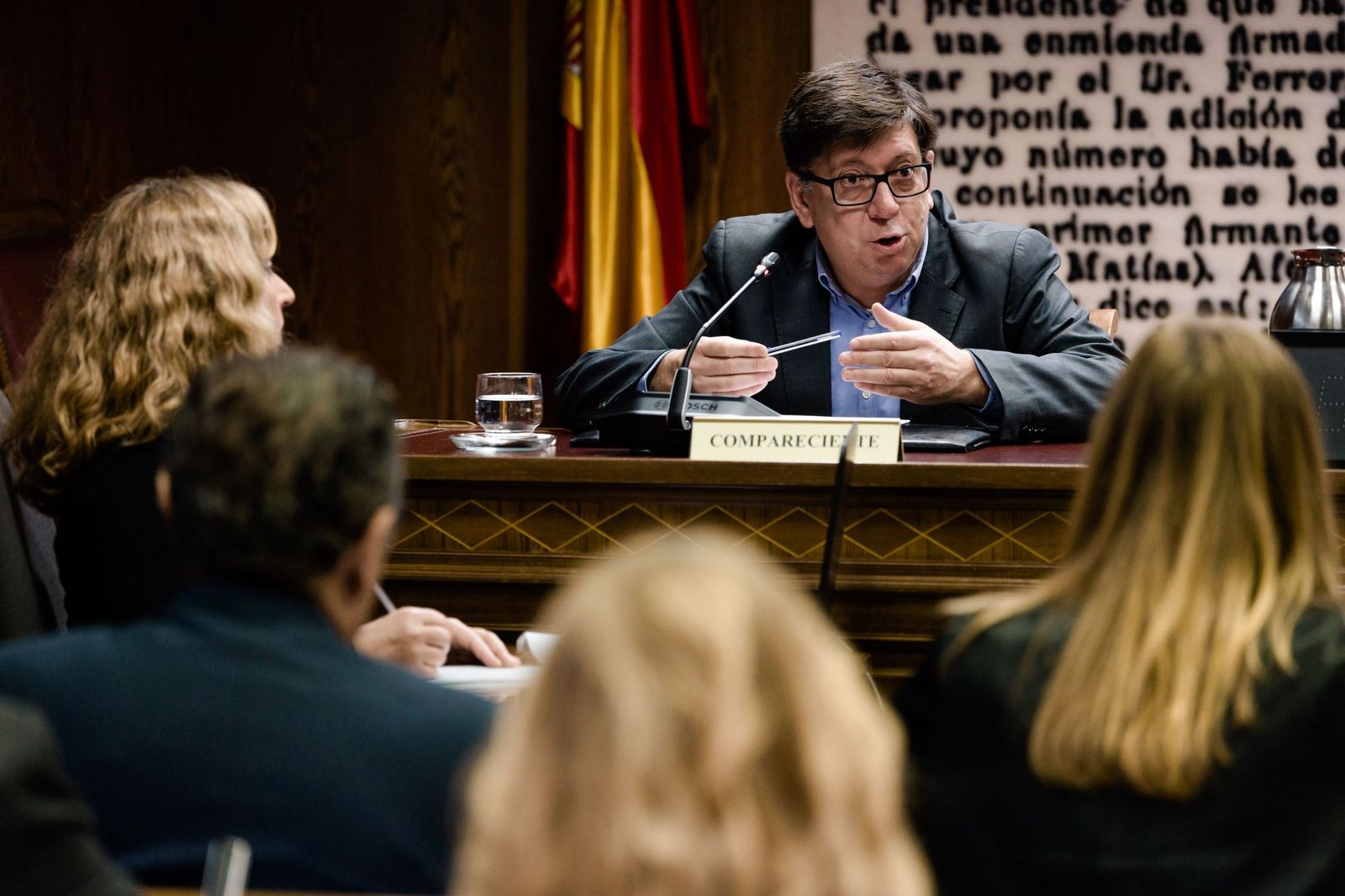El ex dirigente del PSOE Francisco Salazar, en la comisión del caso Koldo en el Senado, este jueves.