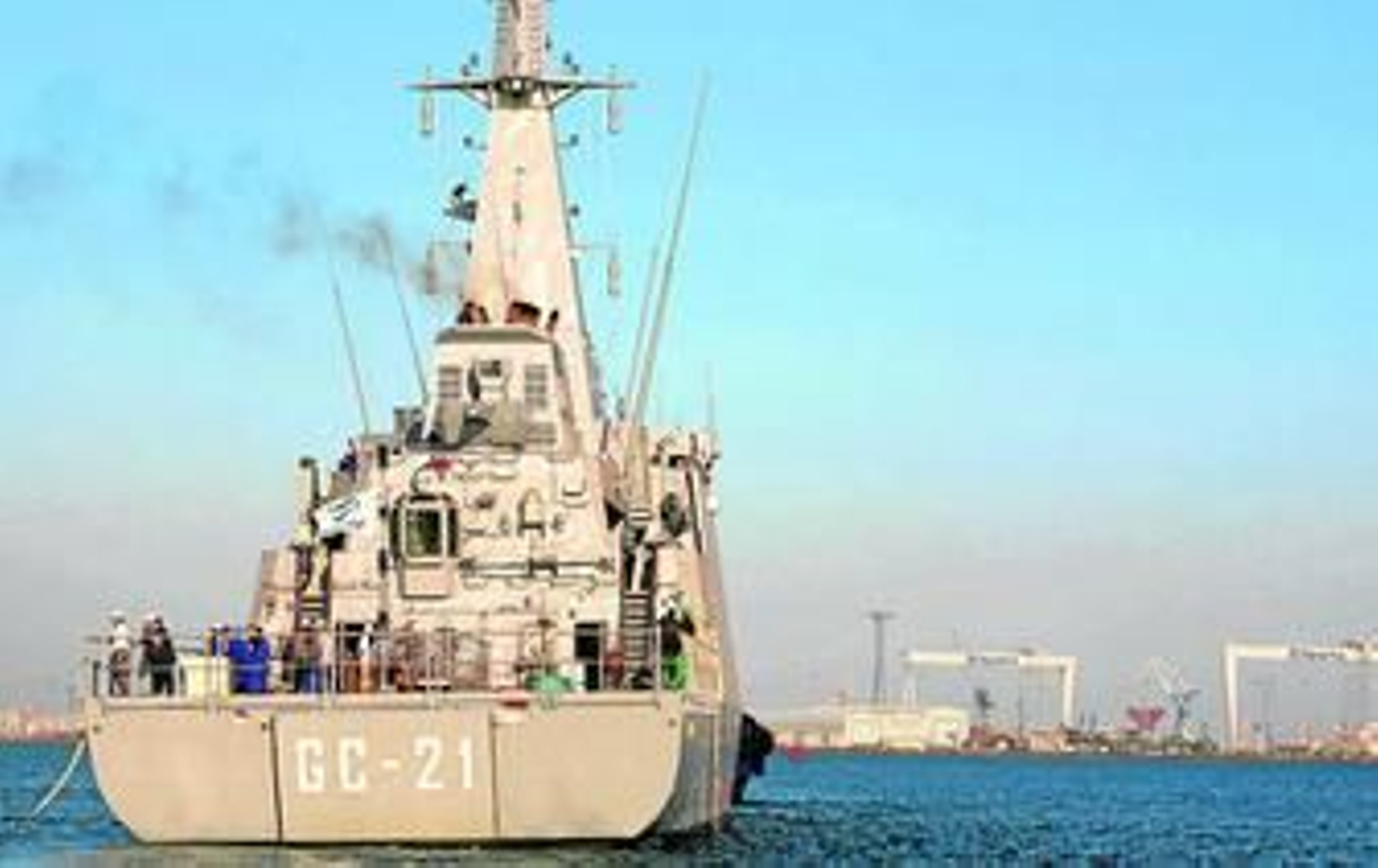 Imagen de uno de los patrulleros que Navantia construye para Venezuela en los astilleros de la Bahía.