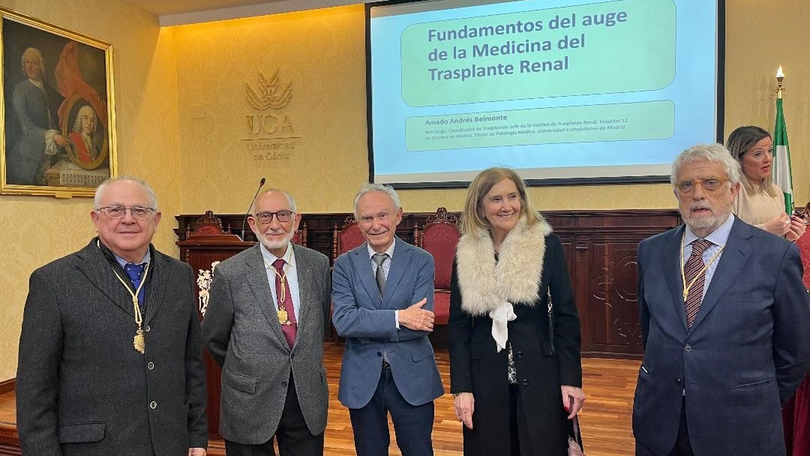 José Manuel Blanco, Juan Rafael Cabrera, Guillermo Martínez Massanet, Carmen Cózar y Manuel Ramos.