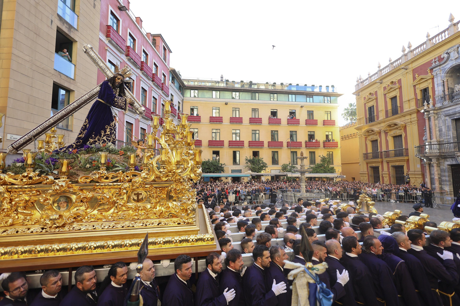 El Rico, en su procesión del Miércoles Santo en Málaga El Rico, en su procesión del Miércoles Santo en Málaga