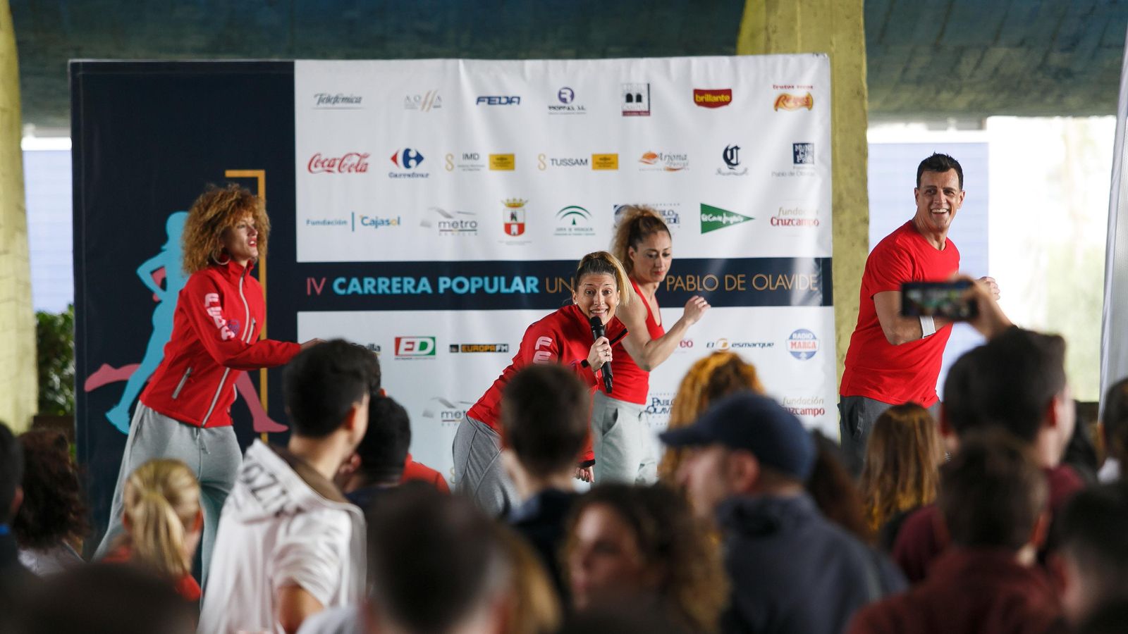 Animación después de finalizar la carrera.