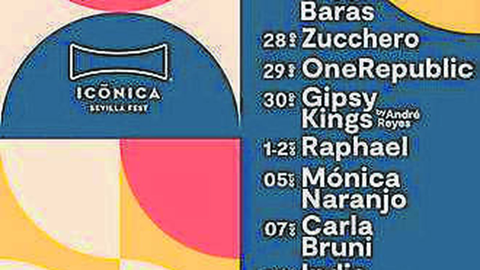 Cartel del festival Icónica.