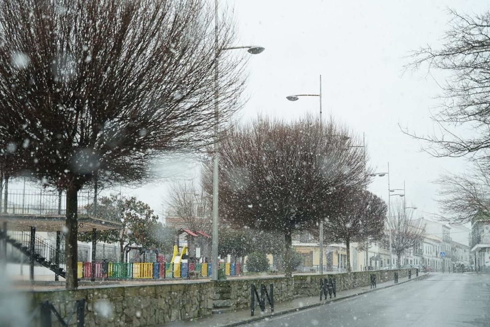 Nevada en Pozoblanco. Nevada en Pzooblanco.