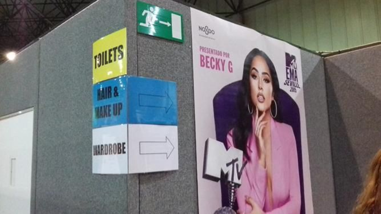 Una imagen de los camerinos de la gala de los MTV EMA en Sevilla.