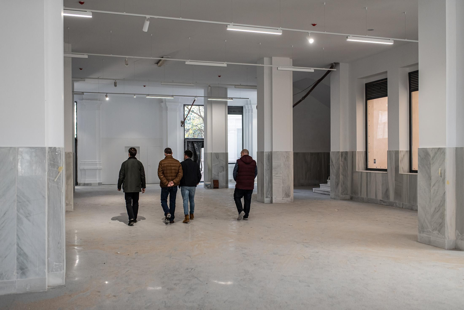 Una visita a las obras del IES La Rábida, en imágenes