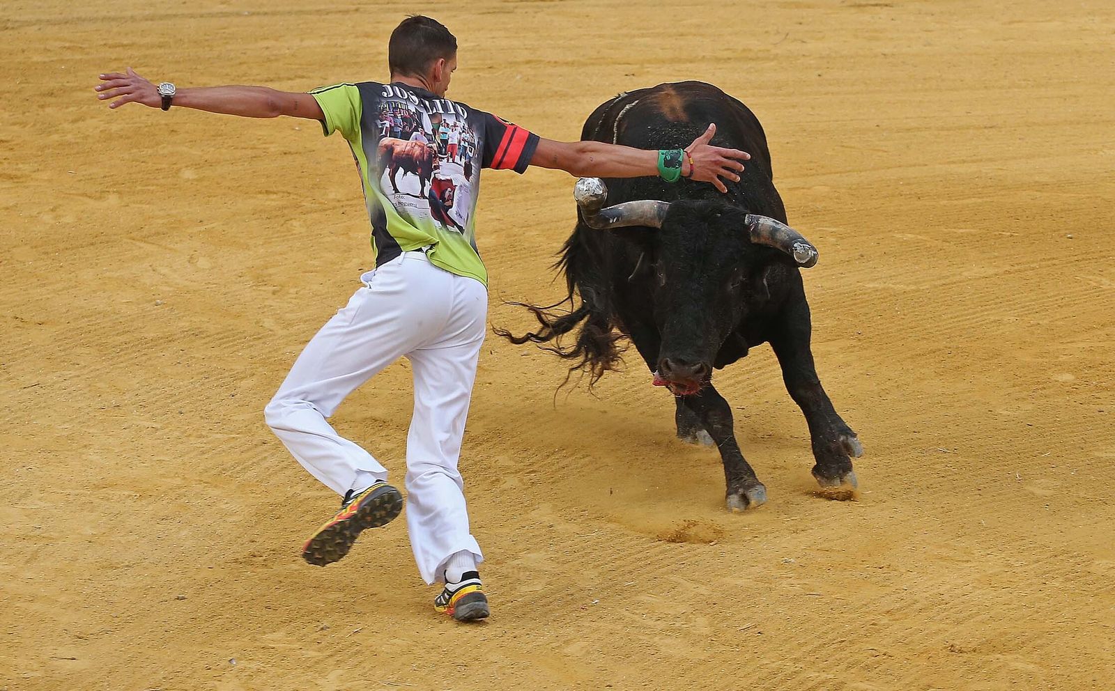 Fotos del Toro Embolao en Los Barrios
