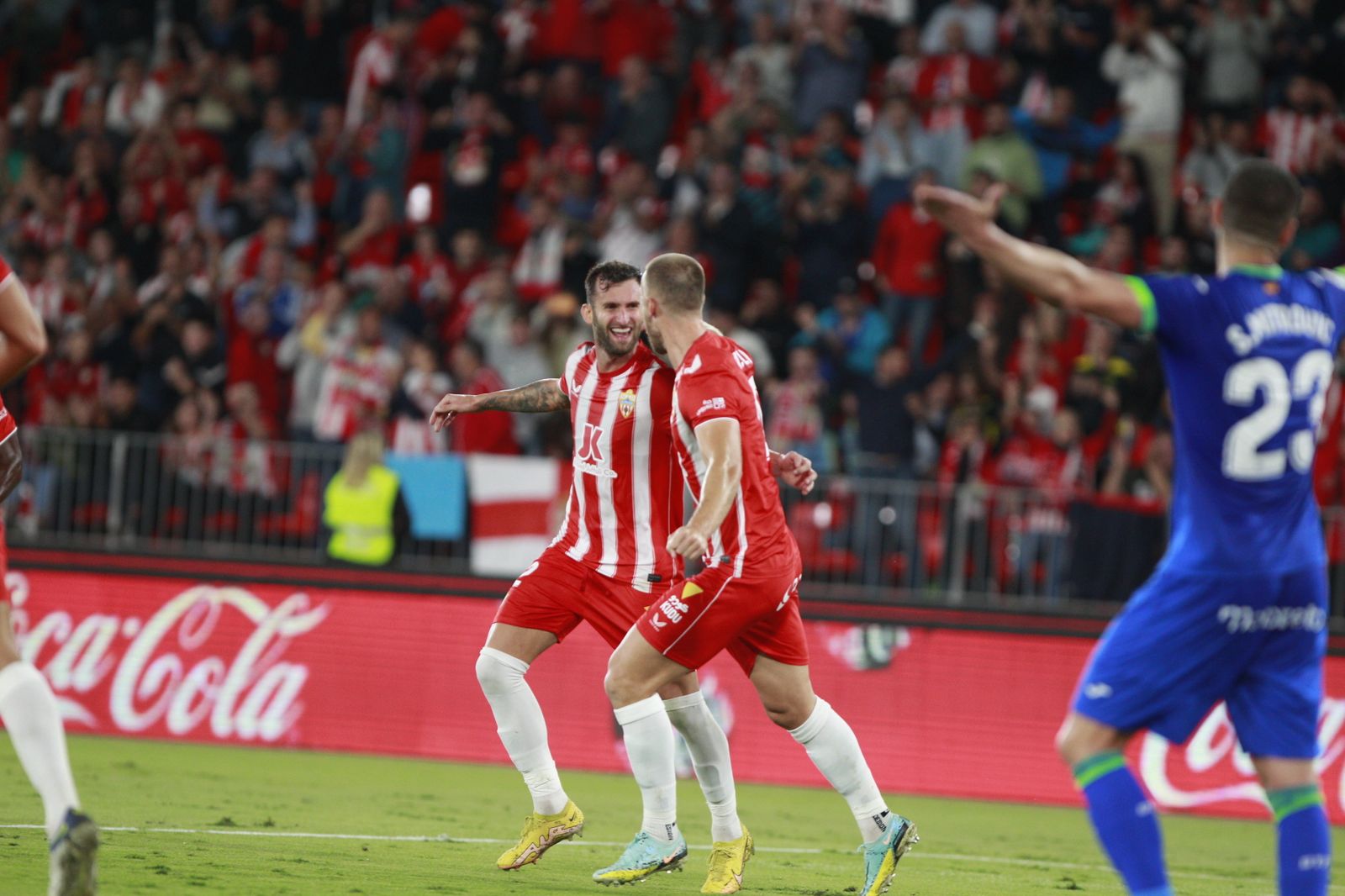 Imágenes del partido de fútbol U.D. Almería-Getafe C.F.