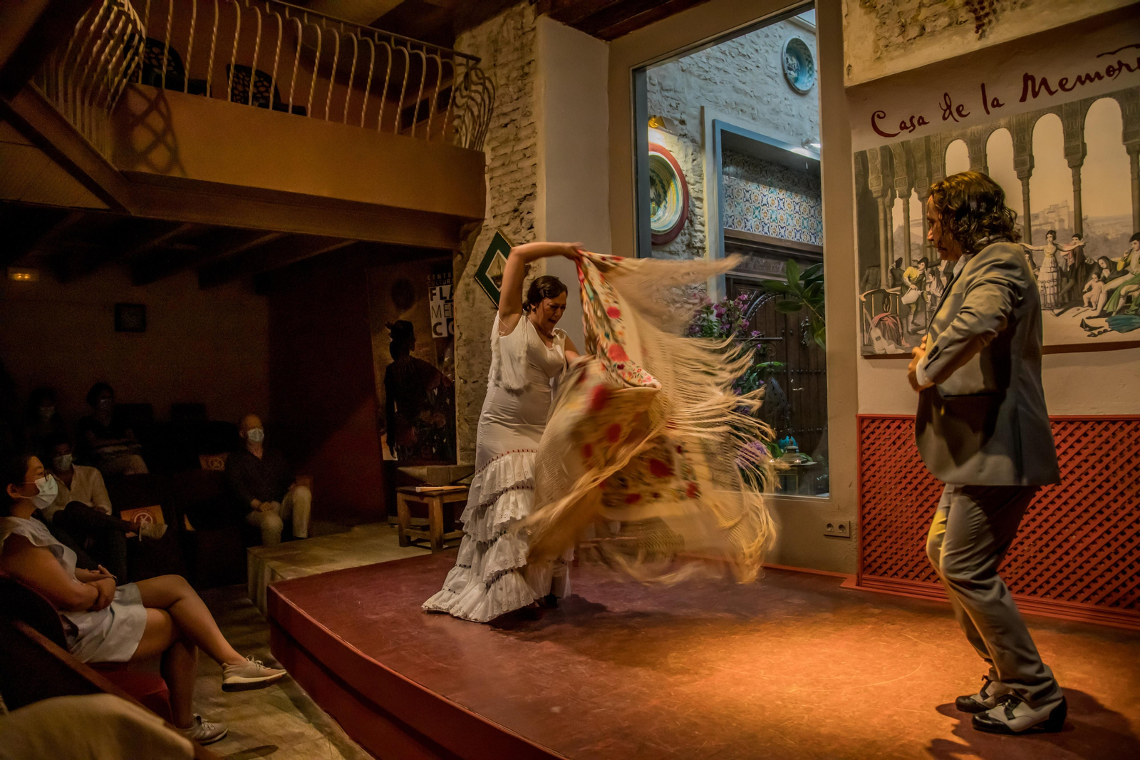 Espectáculo flamenco en la Casa de la Memoria.